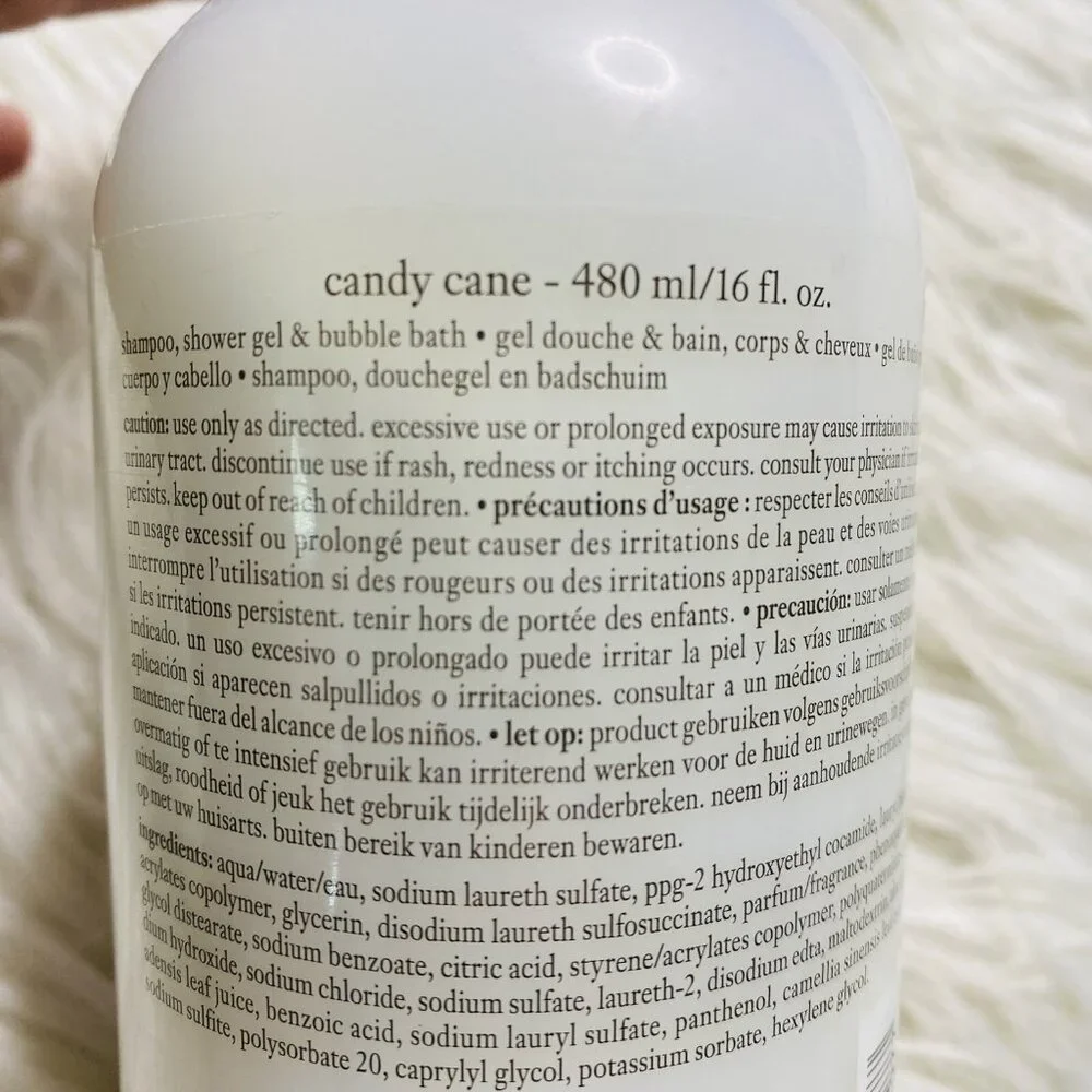 Philosophy Shampoo Shower Gel Bubble Bath Cane 16 oz New